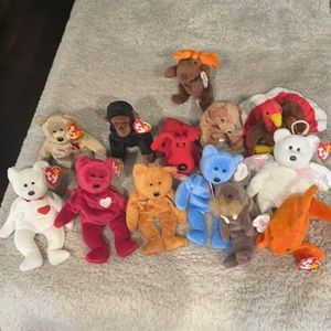 Collector beanie babies with tag errors